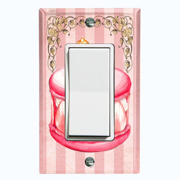 WorldAcc Rose Petal Macaron 1Gang Rocker Wall Plate Wayfair
